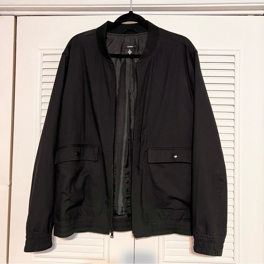 Alfani men large size black jacket